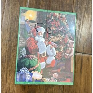 Santa Christmas Tree Jigsaw Puzzle 500 Piece Brother Sister Train Fireplace NEW‎